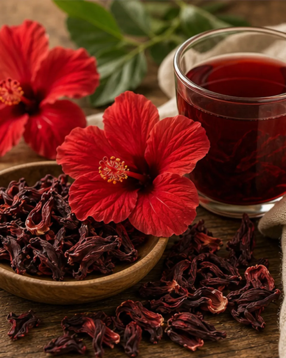 Illustration botanique de La Fleur d'Hibiscus