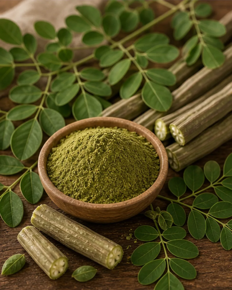 Illustration botanique de Le Moringa