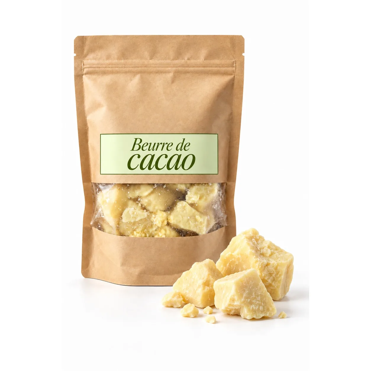 Beurre de cacao en mise en scène